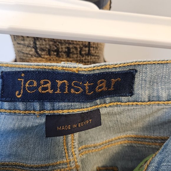 Jeanstar Light Blue Faded Jeans Mercury Size 8 Petite - Picture 3 of 7